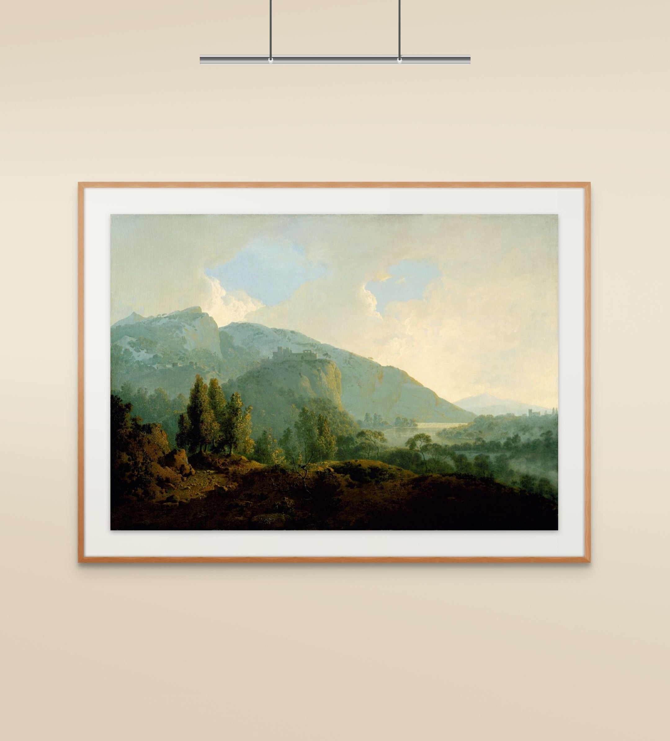 Italian Landscape with Mountains and a River